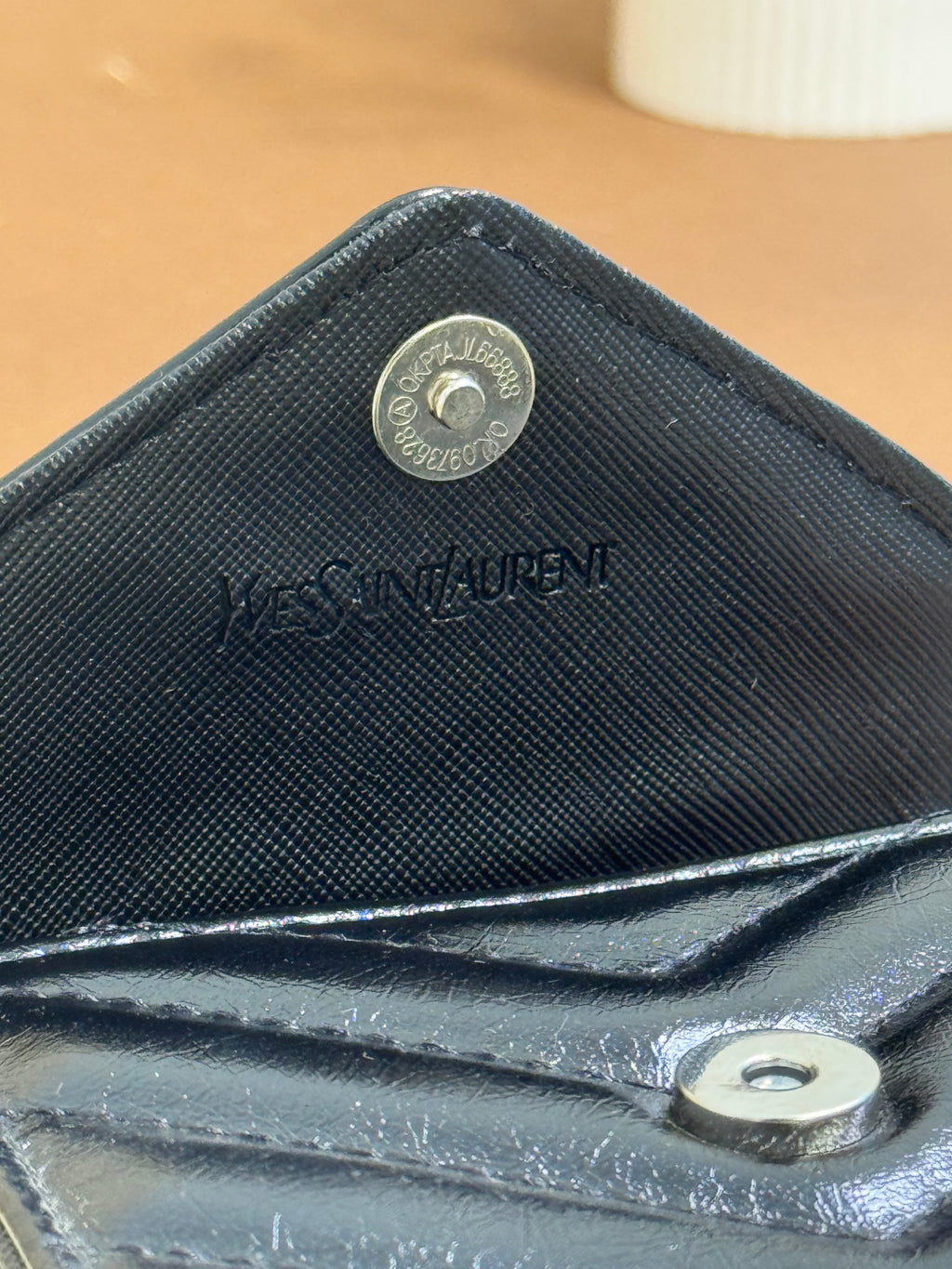 YSL black wallet