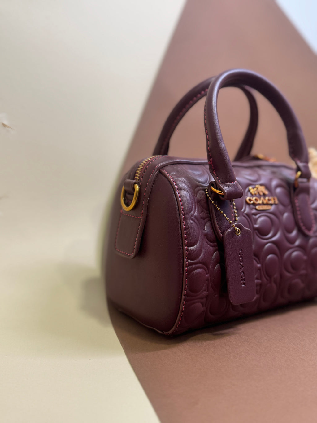 Burgandy coach bag