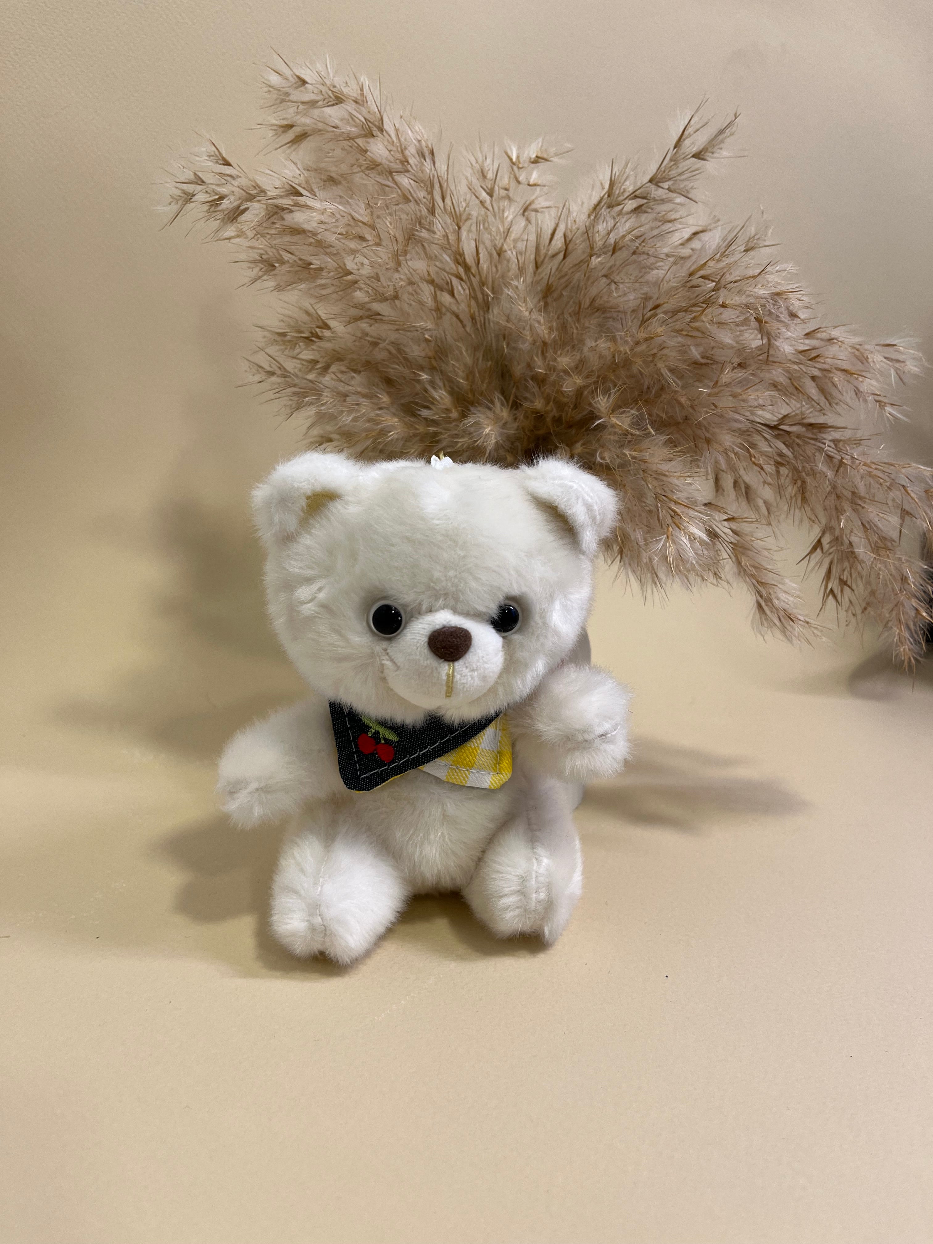 Cloud teddy bag charm