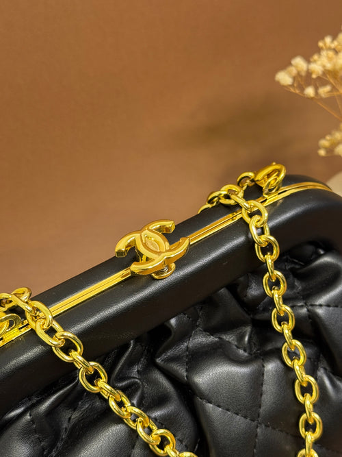 Black channel bag