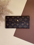 Brown LV long wallet