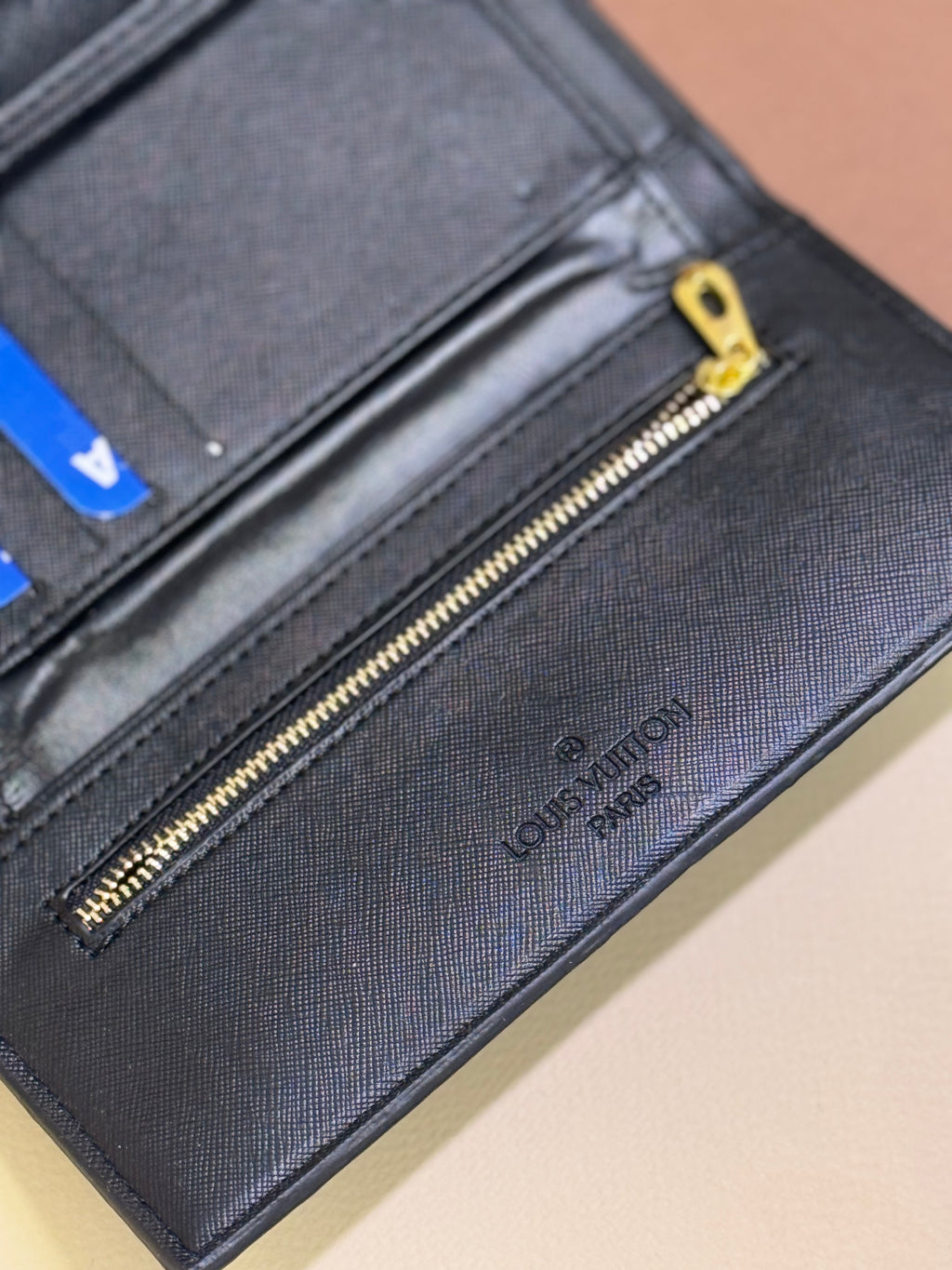 Black LV Monogram long wallet