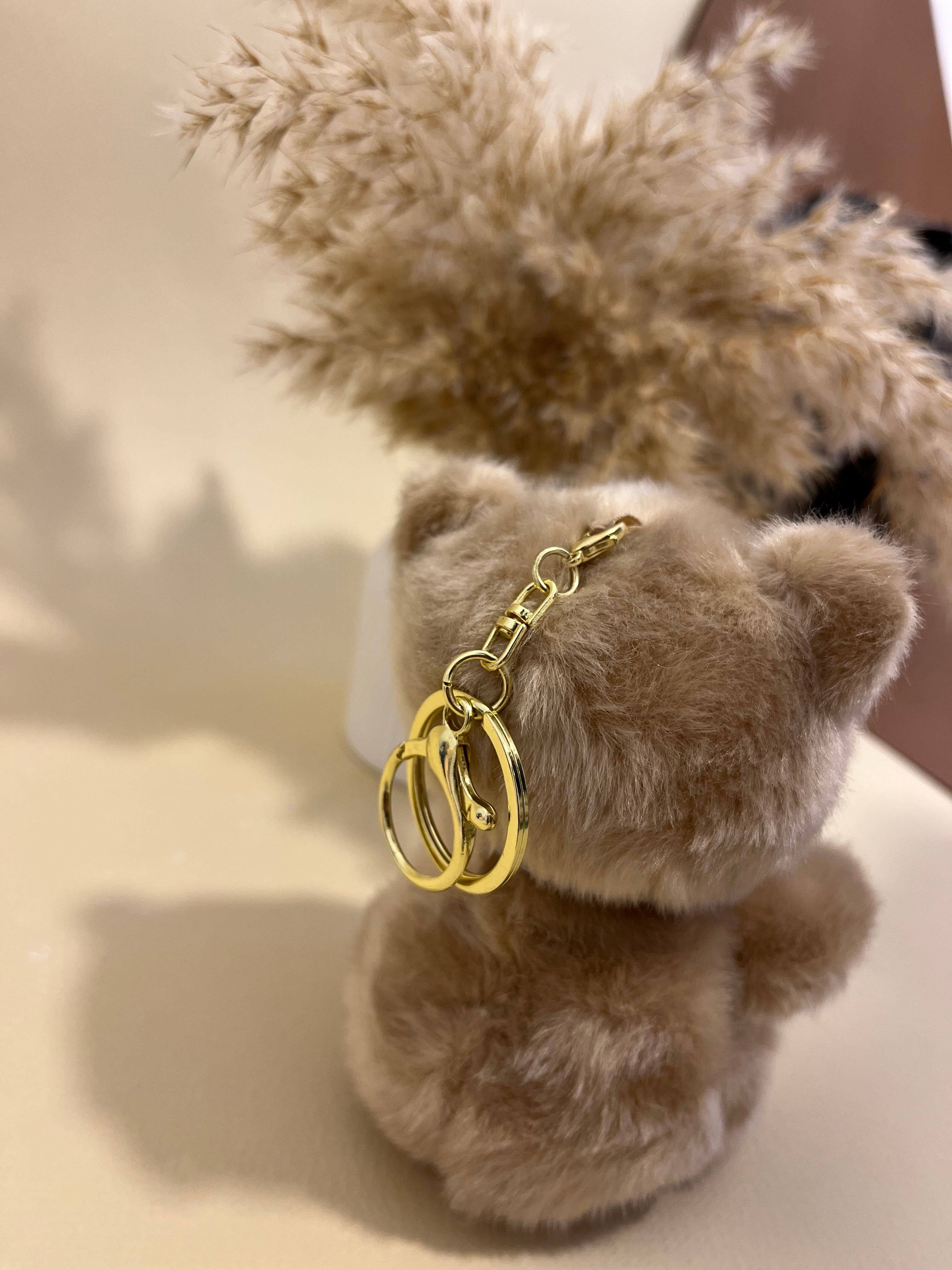 Toffee teddy bag charm