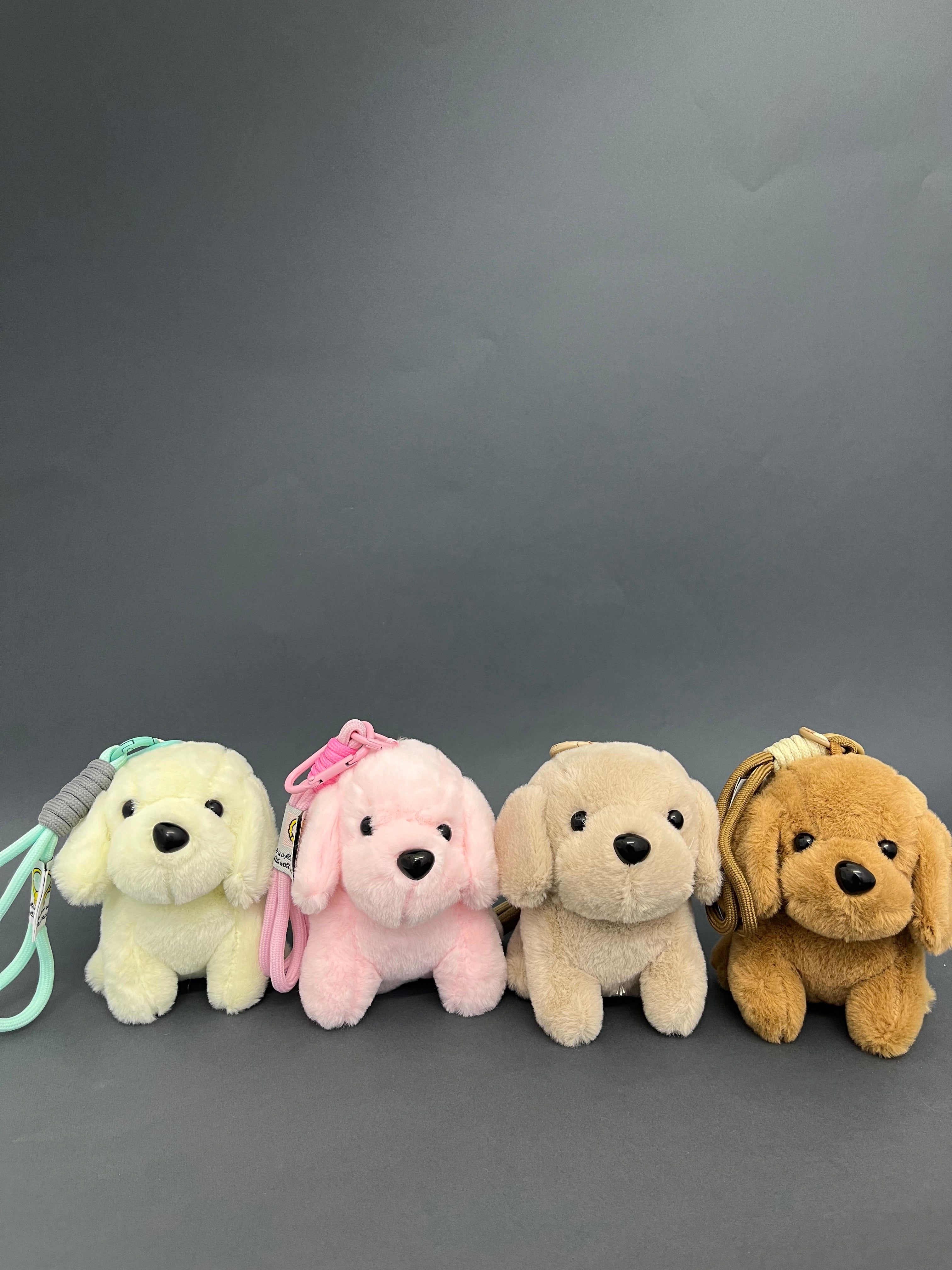 Snowy dog bag charm