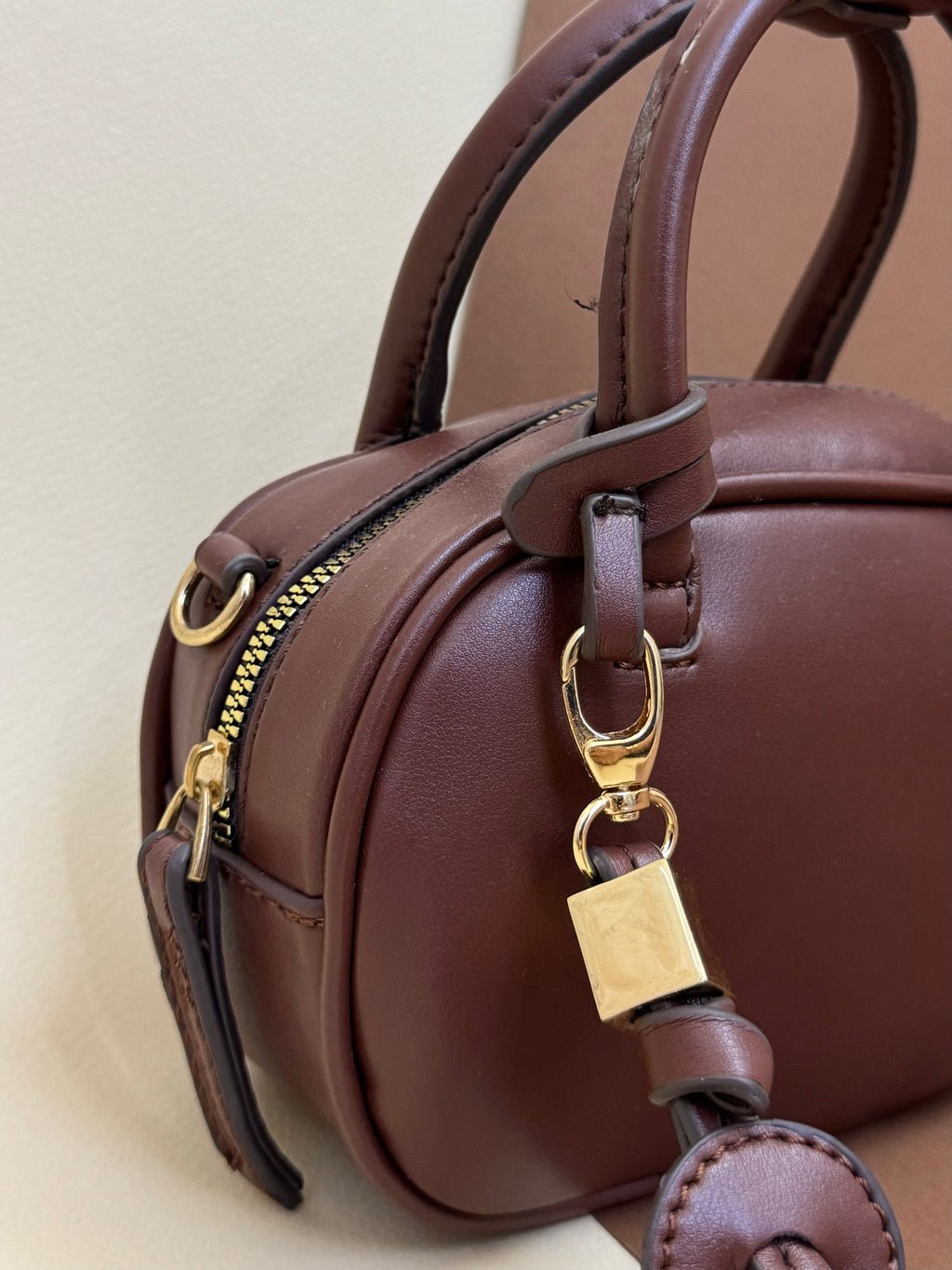 Brown-mini zara bag