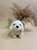 Snowy dog bag charm