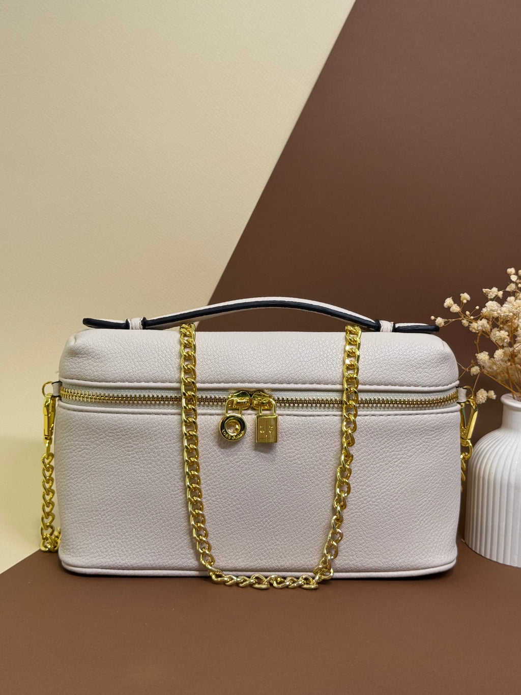 Beige basic bag