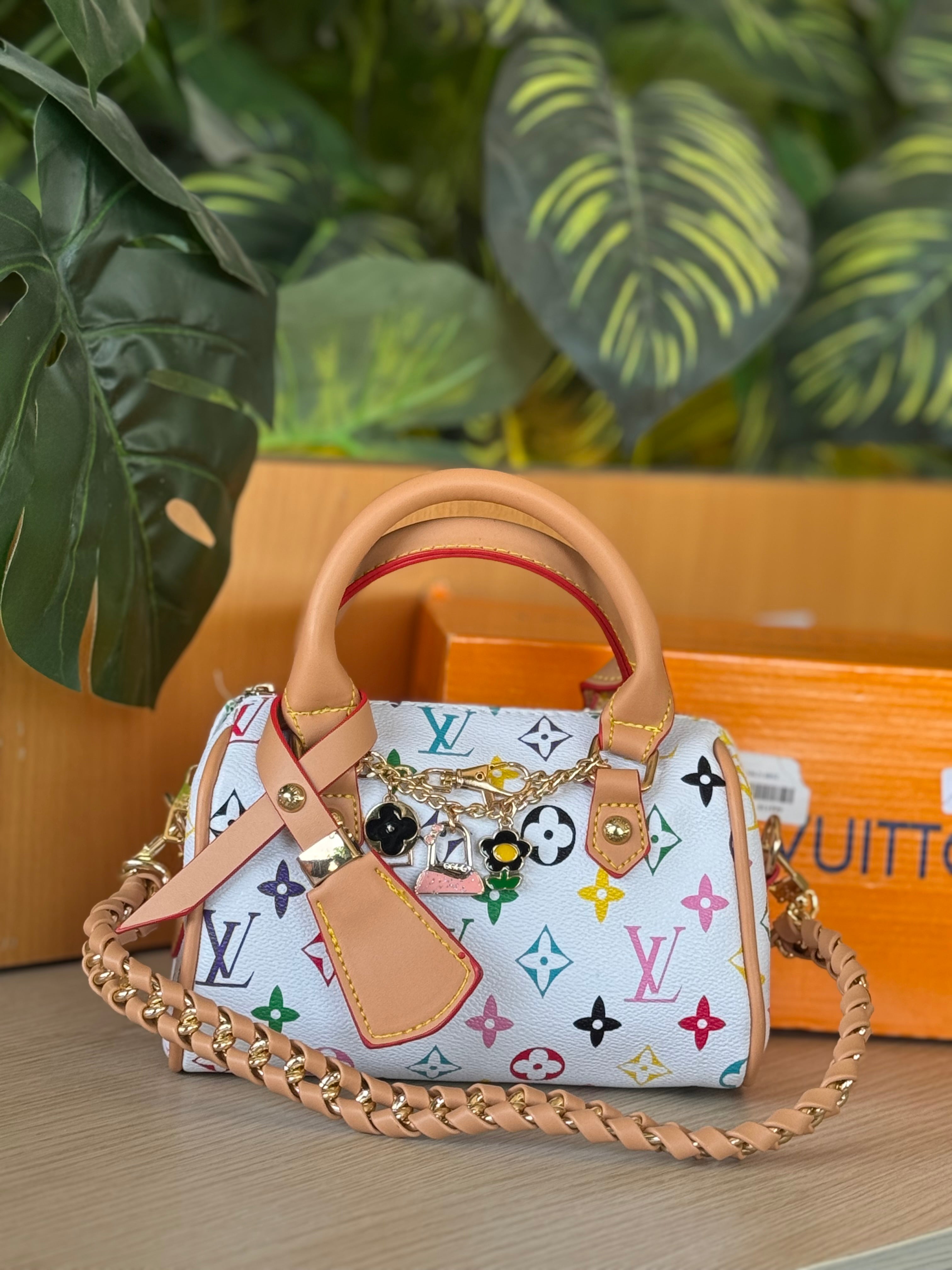 White lv high copy bag