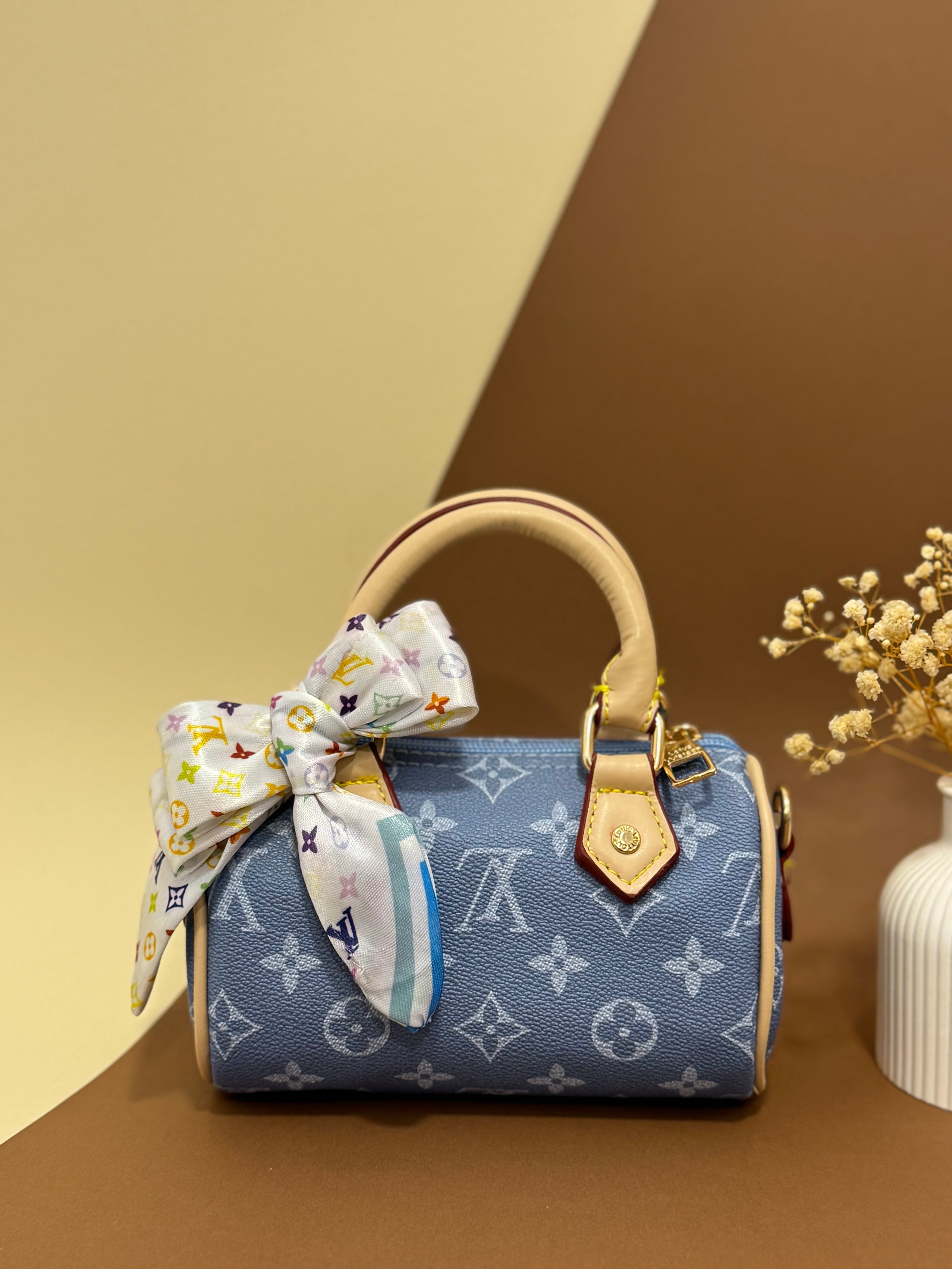 Baby blue LV bag